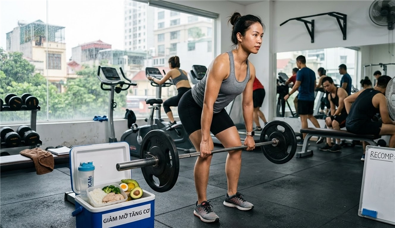 Gợi ý 3 thực đơn khoa học dành cho người muốn tăng cơ giảm mỡ