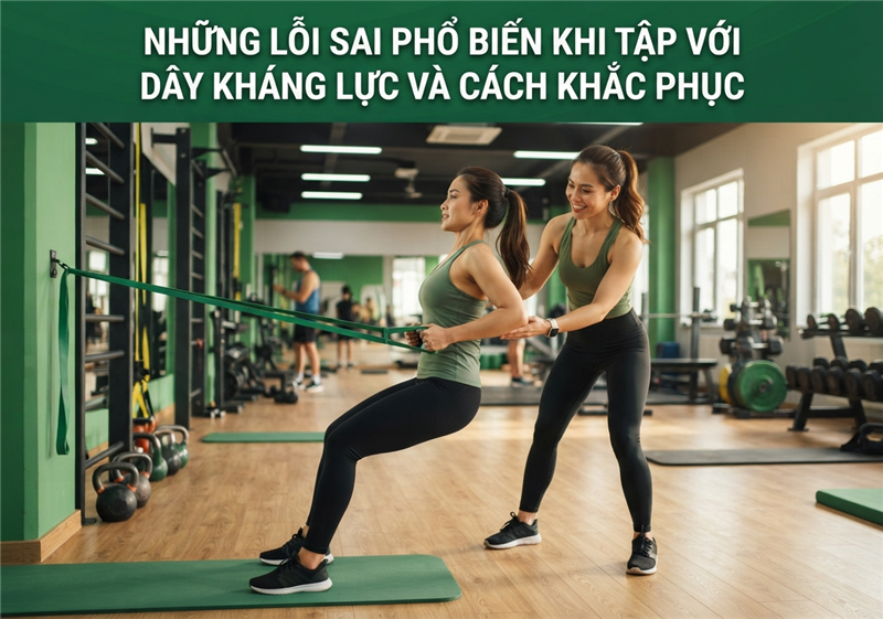 Những lỗi sai phổ biến khi tập với dây kháng lực và cách khắc phục