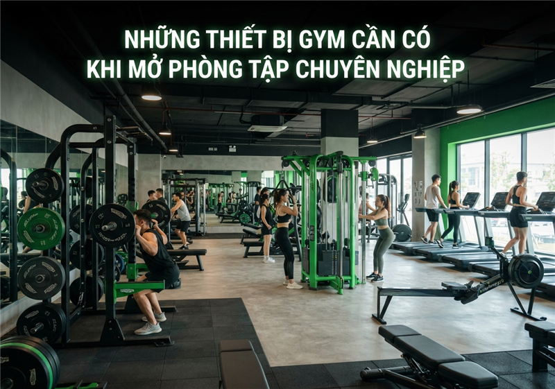 Những thiết bị gym cần có khi mở phòng tập chuyên nghiệp
