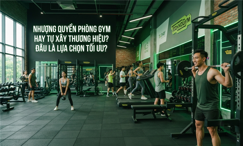 Nhượng quyền phòng Gym hay tự xây thương hiệu? Đâu là lựa chọn tối ưu?